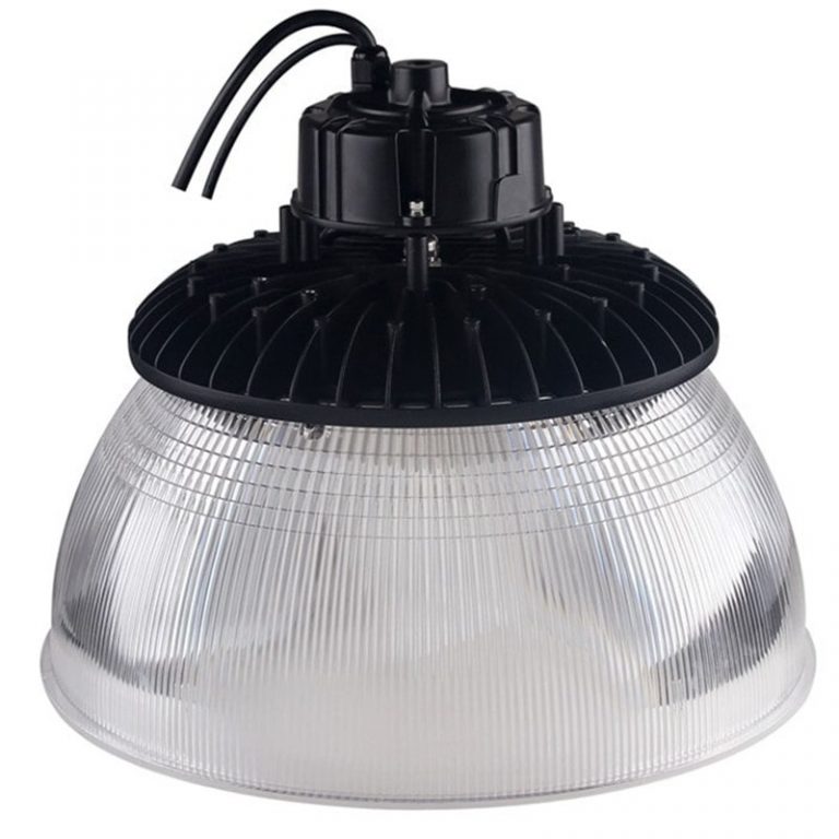 150W UFO LED High Bay Light Fixture with Motion Sensor Aluminum Acrylic